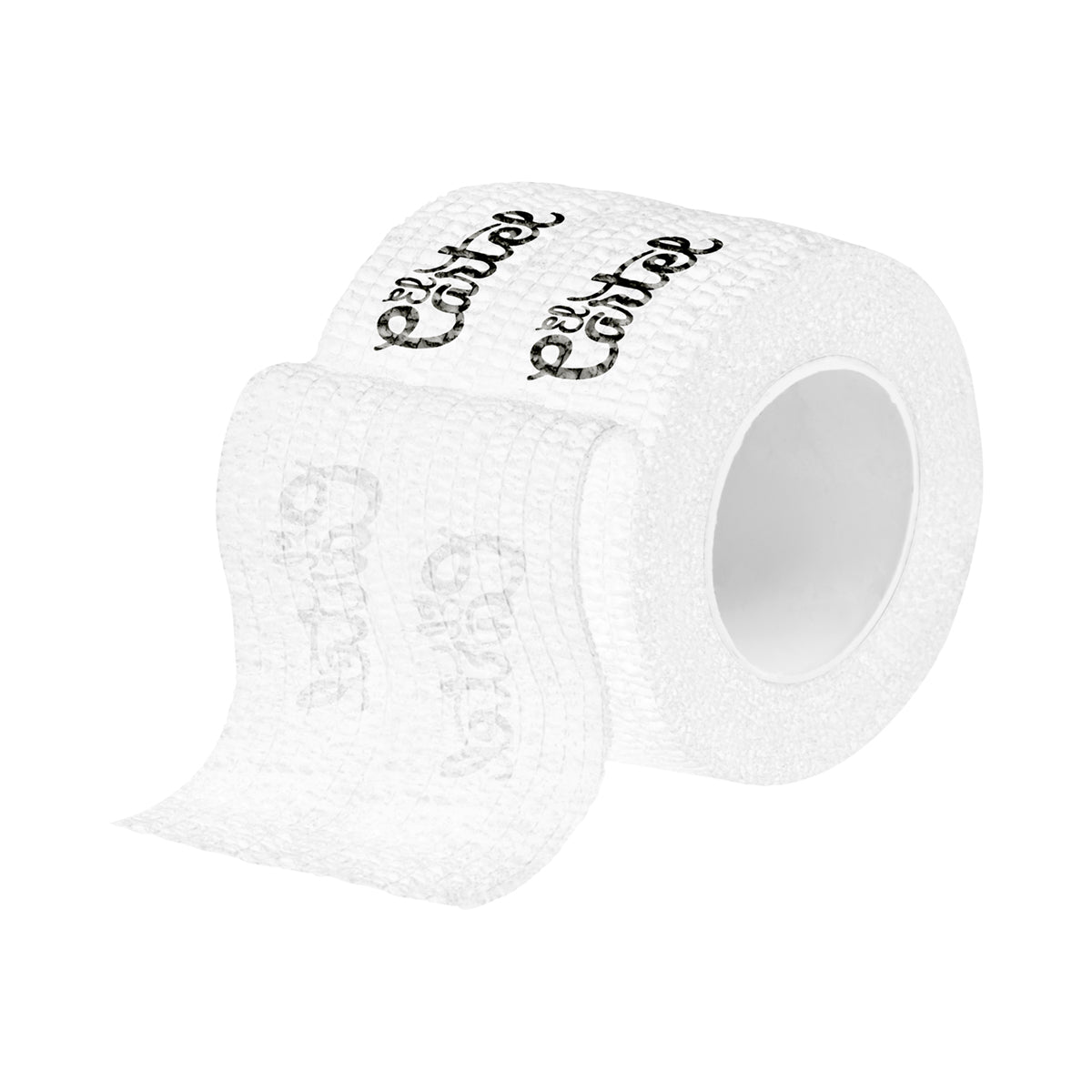 EL CARTEL grip tape with white text, 4.5m x 5cm, suitable for skateboards, showing the textured surface and printed branding.