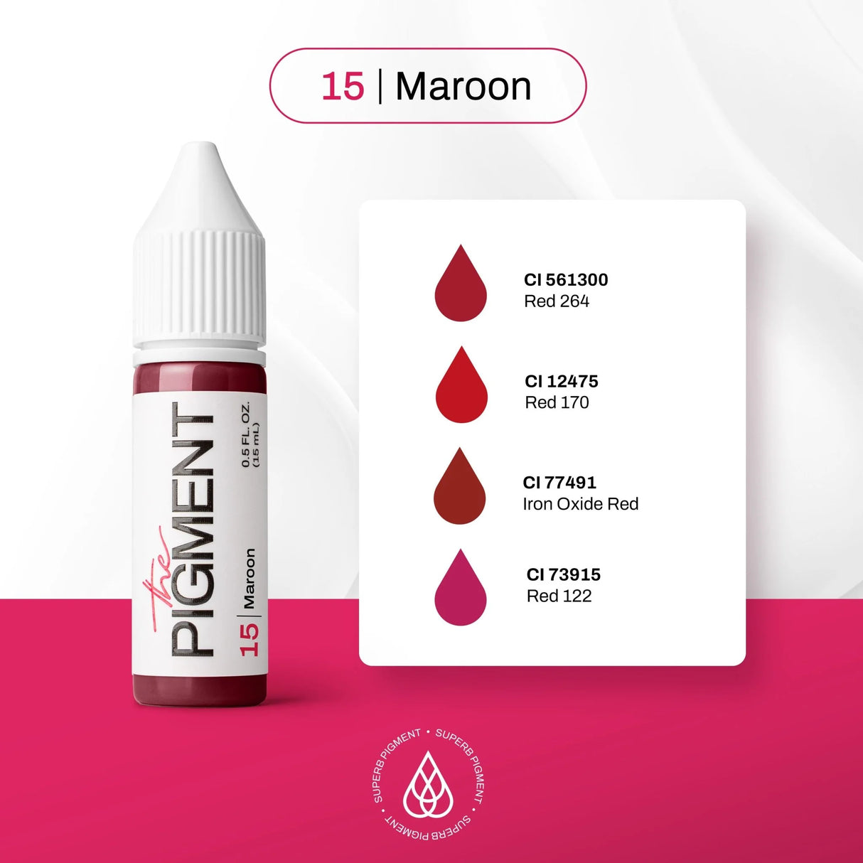 The Pigment 15 Maroon Pigment (15ml)