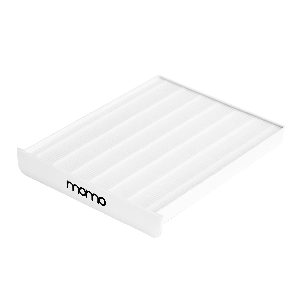 MOMO L02 manicure desk with built-in dust absorber, featuring a sleek, modern design for professional nail salon use.