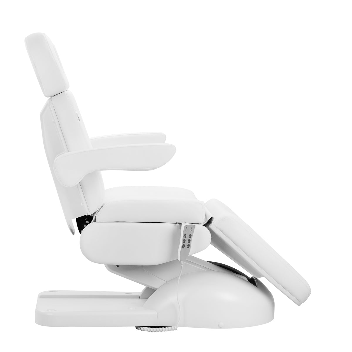 Azzurro Lux white cosmetic chair for beauty salons, featuring plush upholstery and modern design, by AZZURRO.