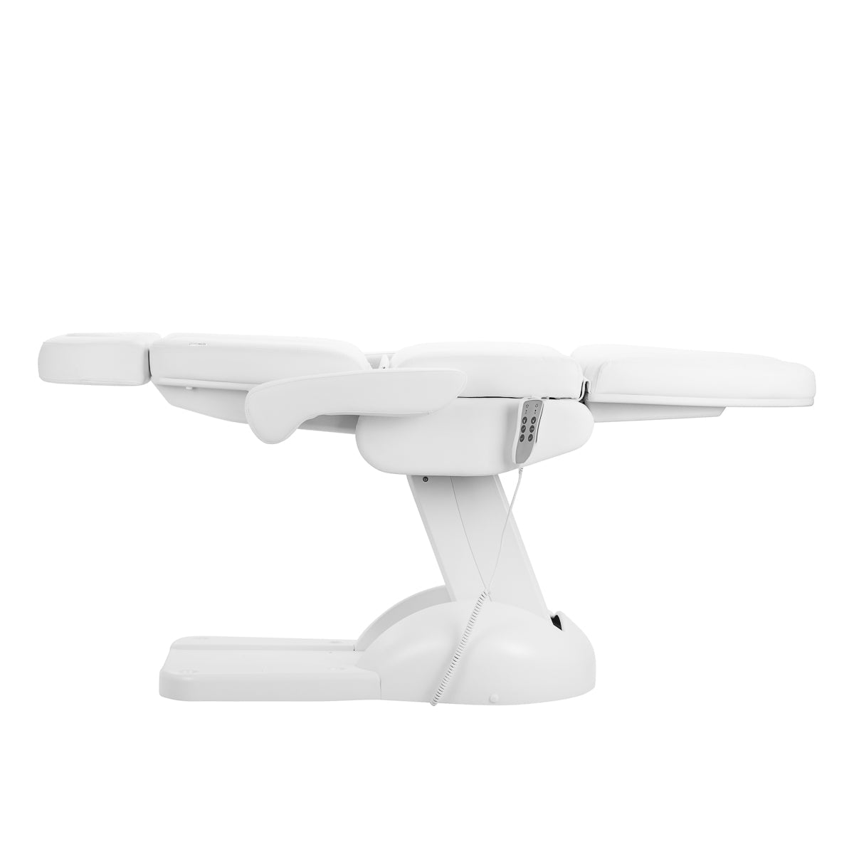 Azzurro Lux cosmetic chair in white, a sleek beauty salon furniture piece with cushioned seat and backrest by AZZURRO.