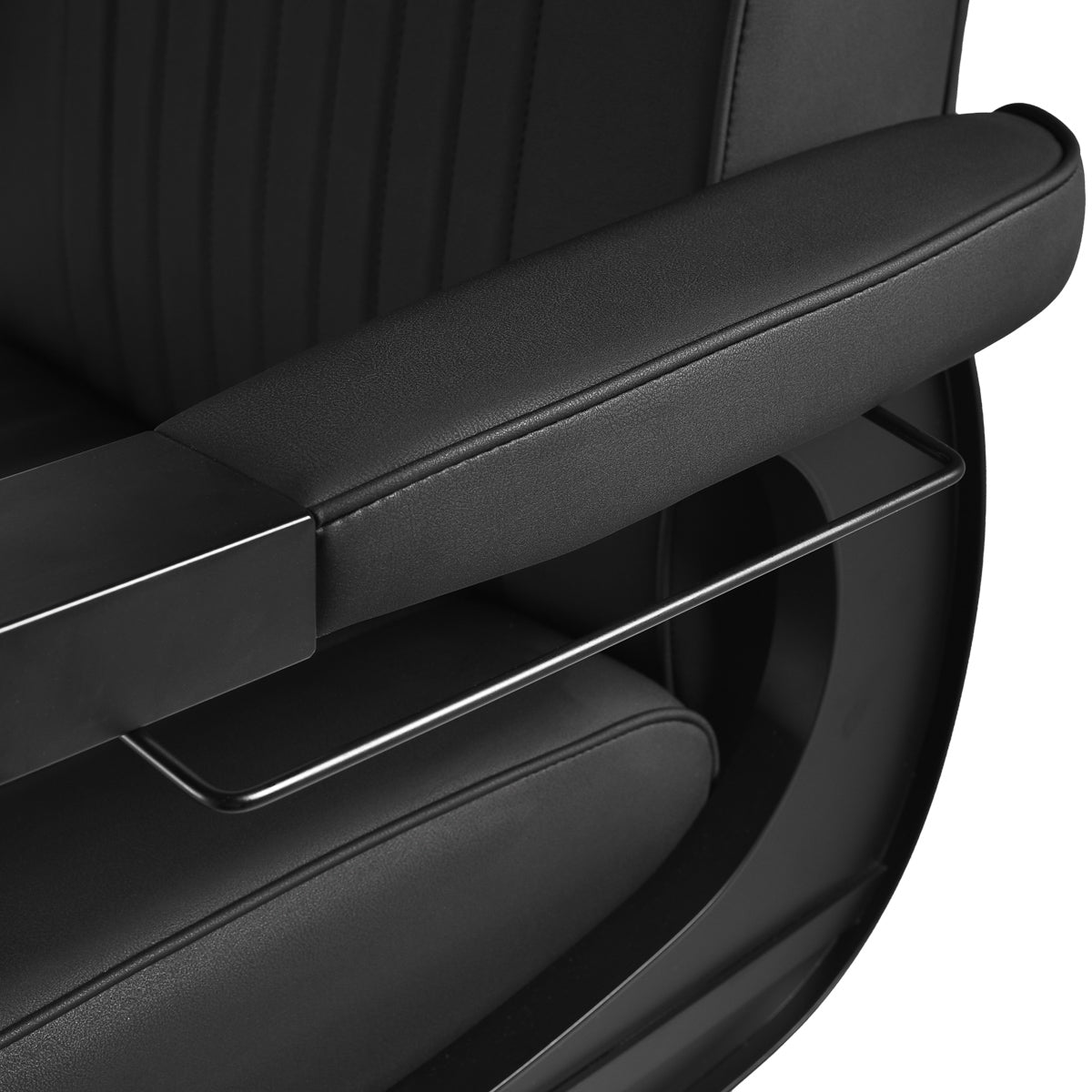 Gabbiano Visionerio barber chair black with black frame - BVShop