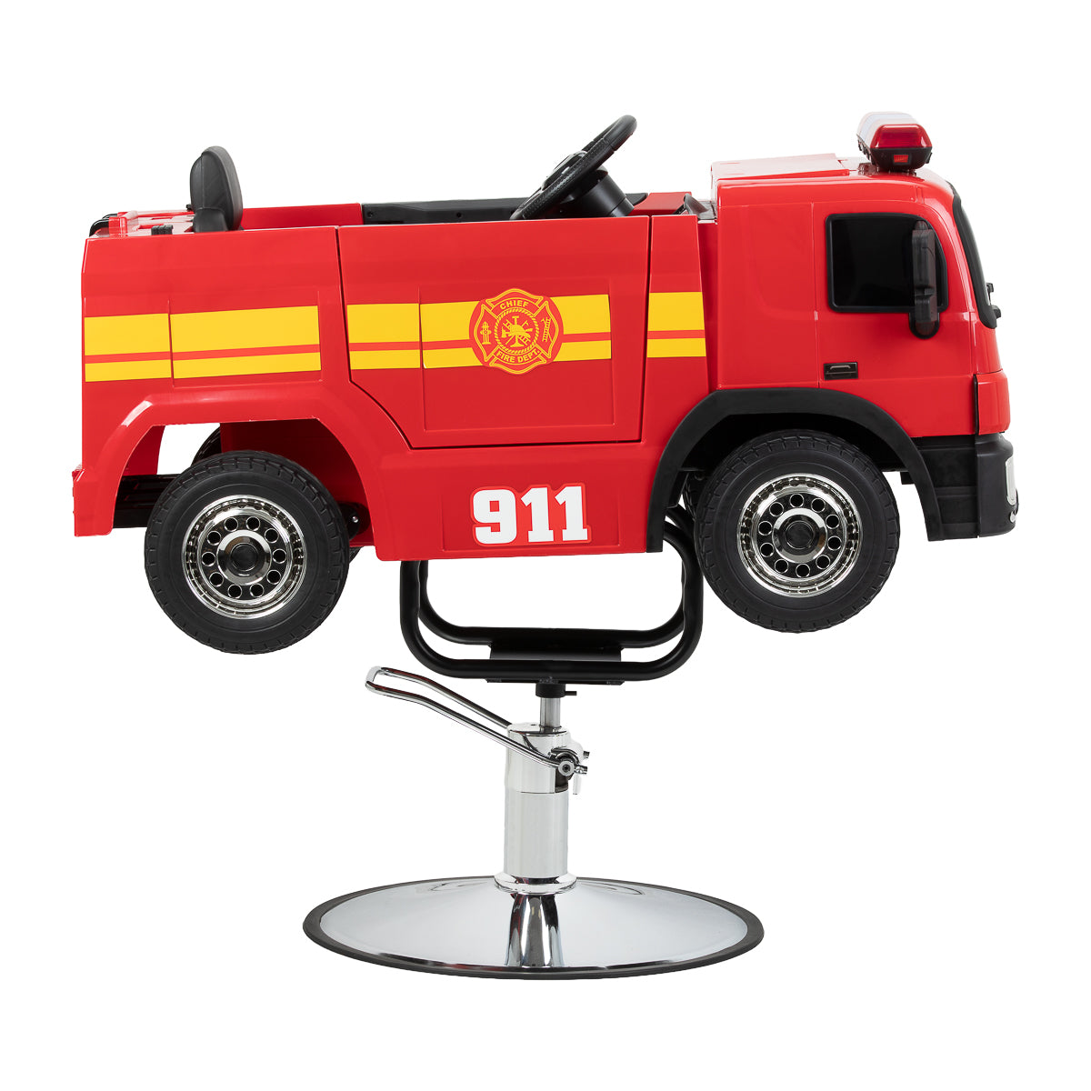 Red Gabbiano Fire Engine children salon chair for haircuts