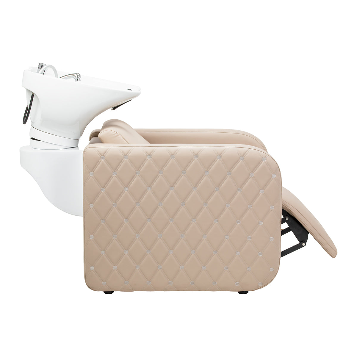 Gabbiano Sylvia Plus Bac De Lavage Électrique Avec Massage – Beige · Position du repose-pieds