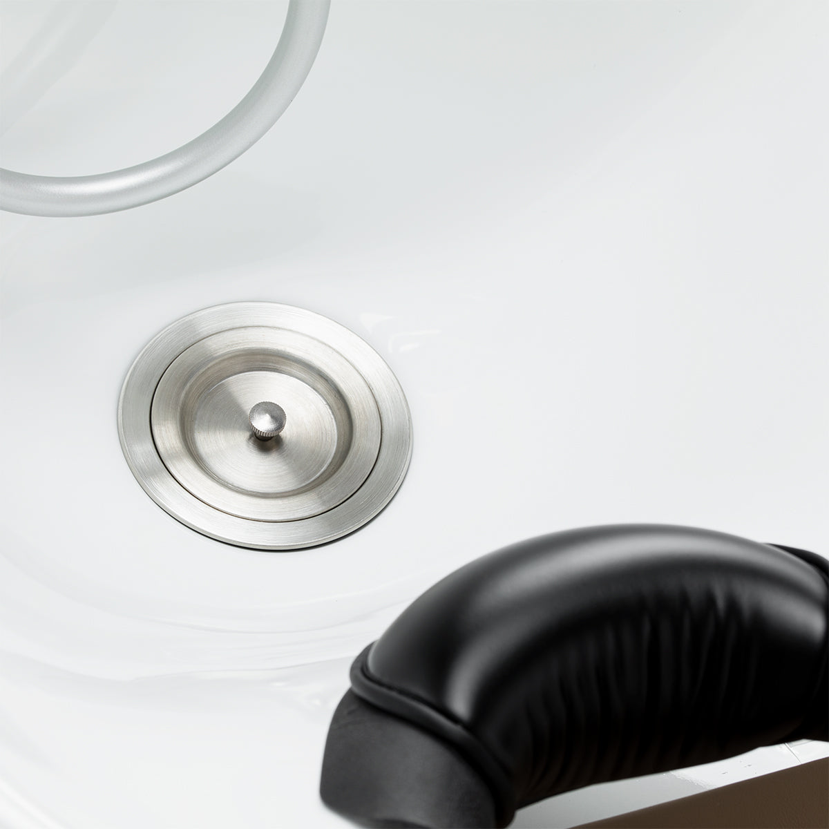 Gabbiano Sylvia Plus Bac De Lavage Électrique Avec Massage – Beige · Détail de l’évacuation
