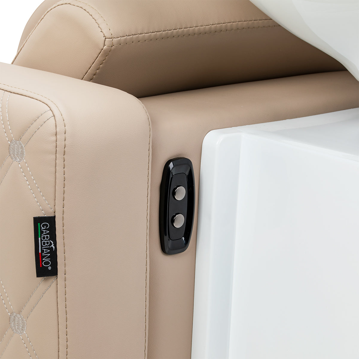 Gabbiano Sylvia Plus Bac De Lavage Électrique Avec Massage – Beige · Boutons de commande