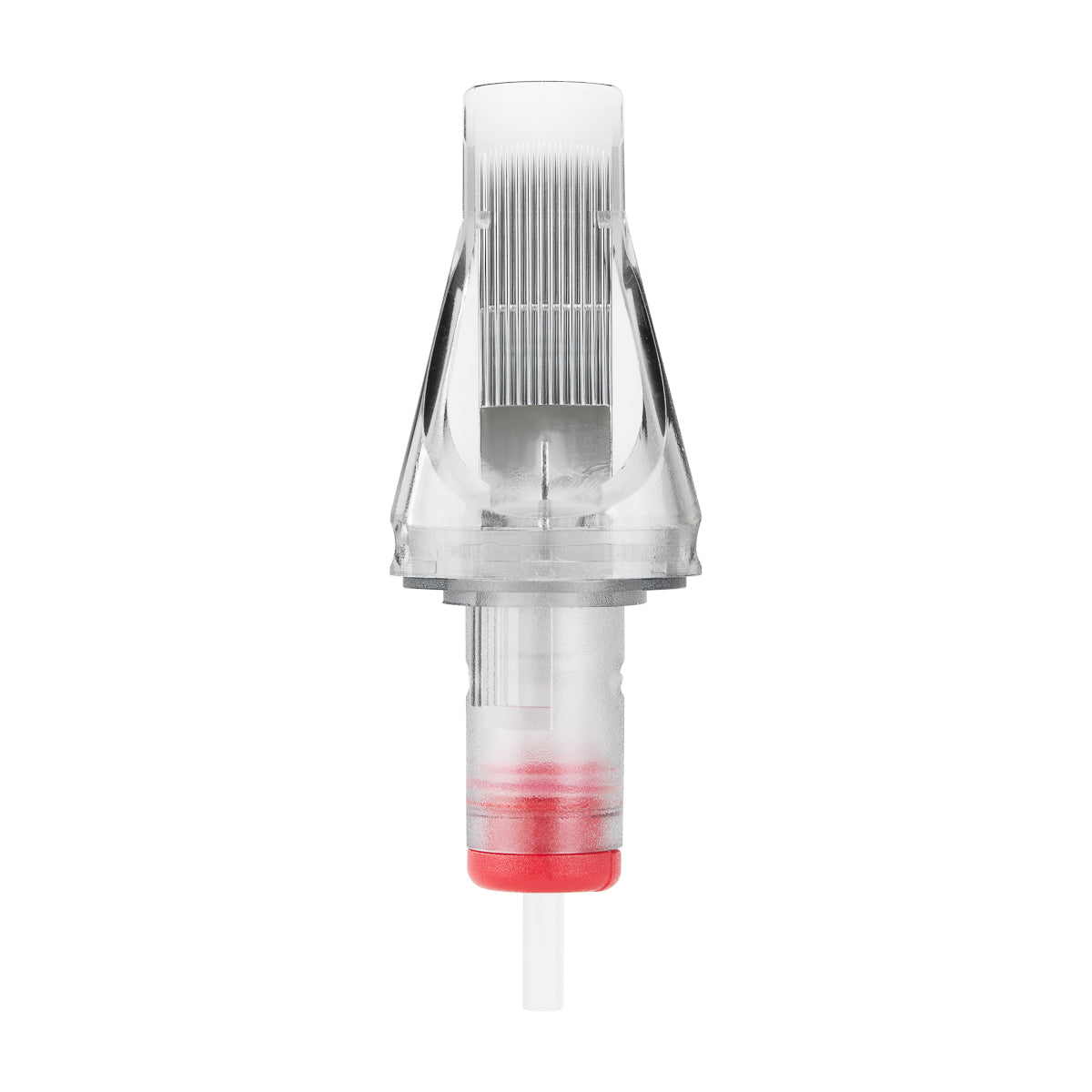 Set of 10 EL CARTEL V2 0.35mm 27RM LongTaper tattoo cartridges with precise needle tips and professional quality.