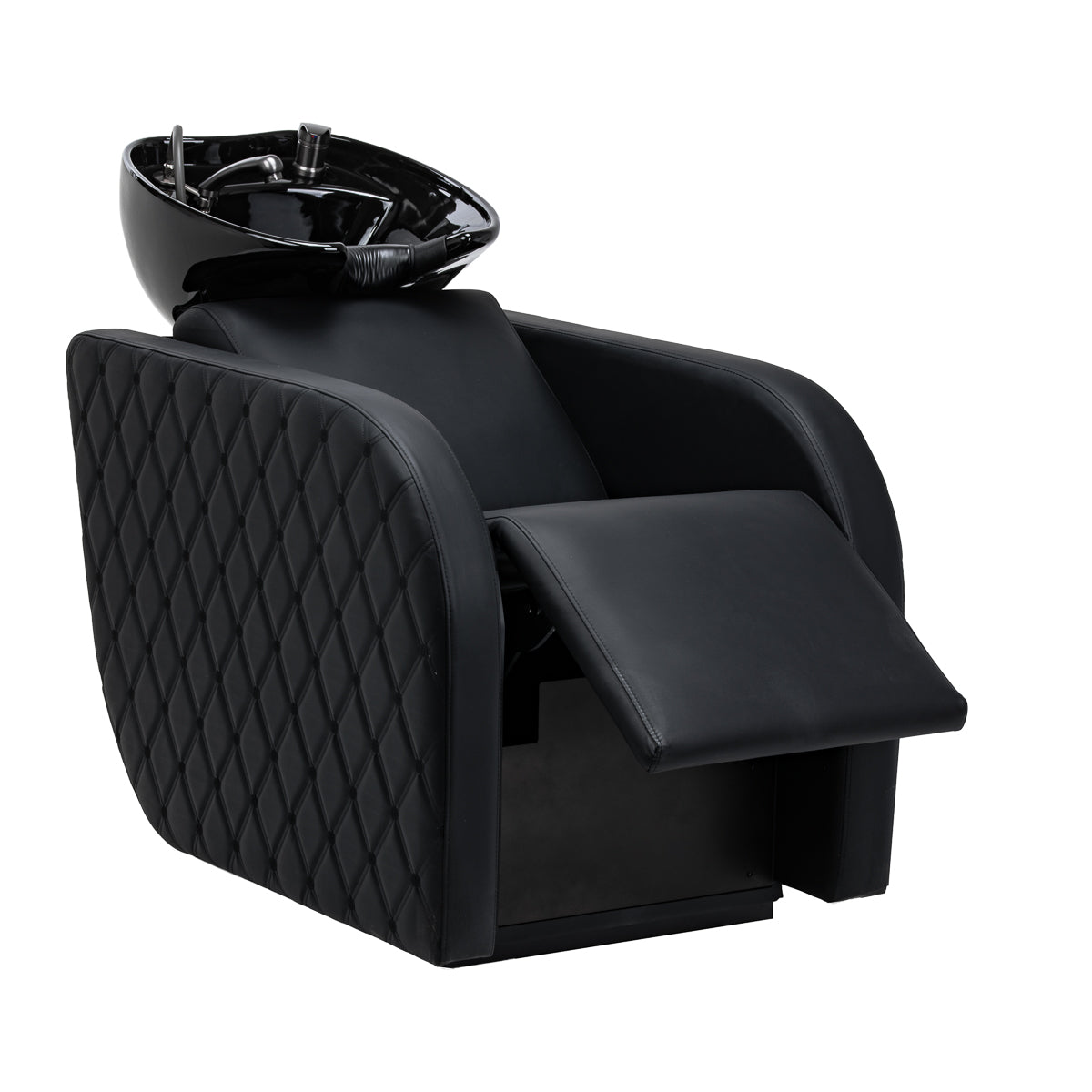 Gabbiano Ines Bac De Lavage Électrique Avec Massage – Noir · Position du repose-pieds