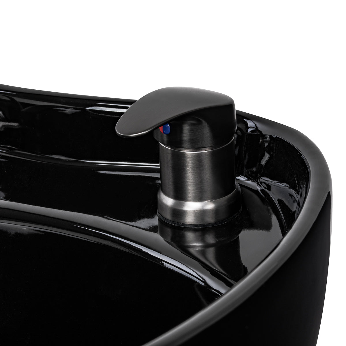 Gabbiano Ines Bac De Lavage Électrique Avec Massage – Noir · Mitigeur
