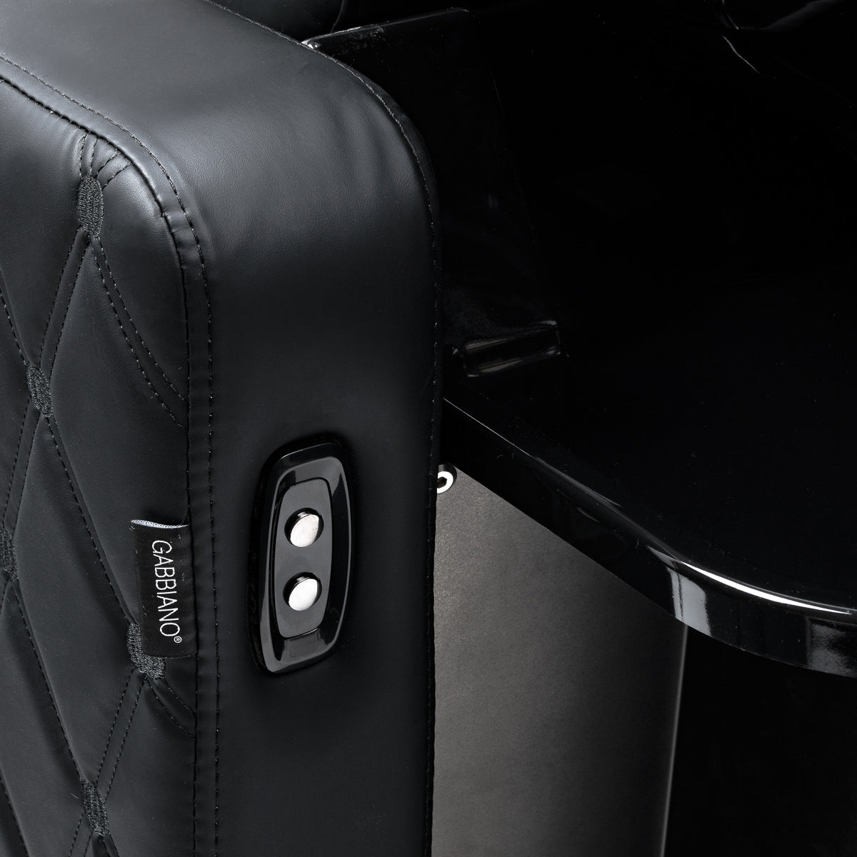 Gabbiano Ines Bac De Lavage Électrique Avec Massage – Noir · Boutons de commande