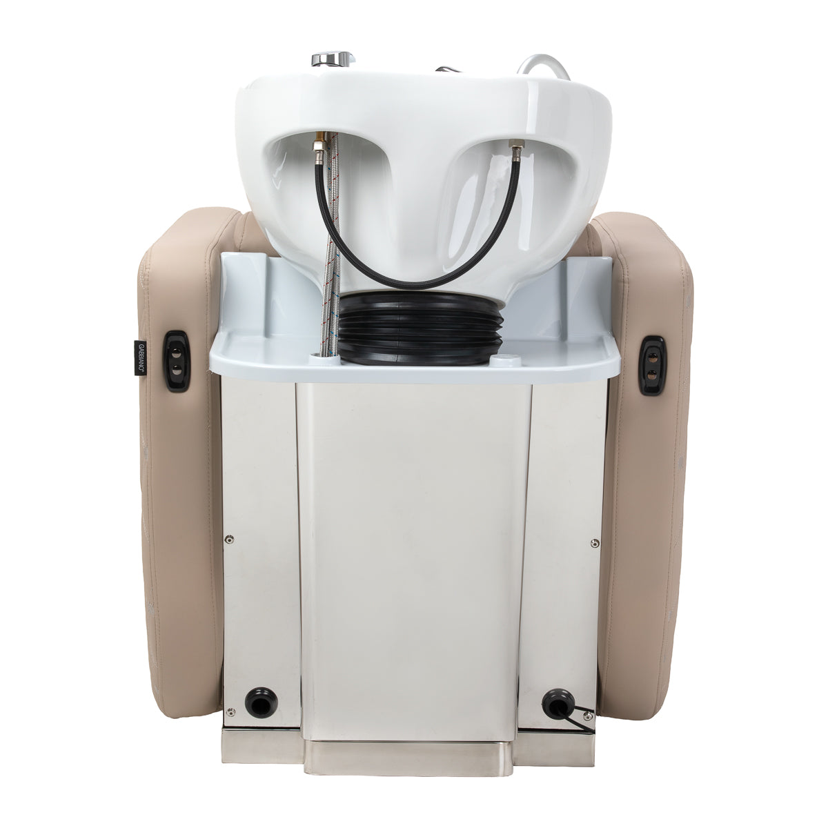 Gabbiano Ines Bac De Lavage Électrique Avec Massage – Beige · Vue arrière