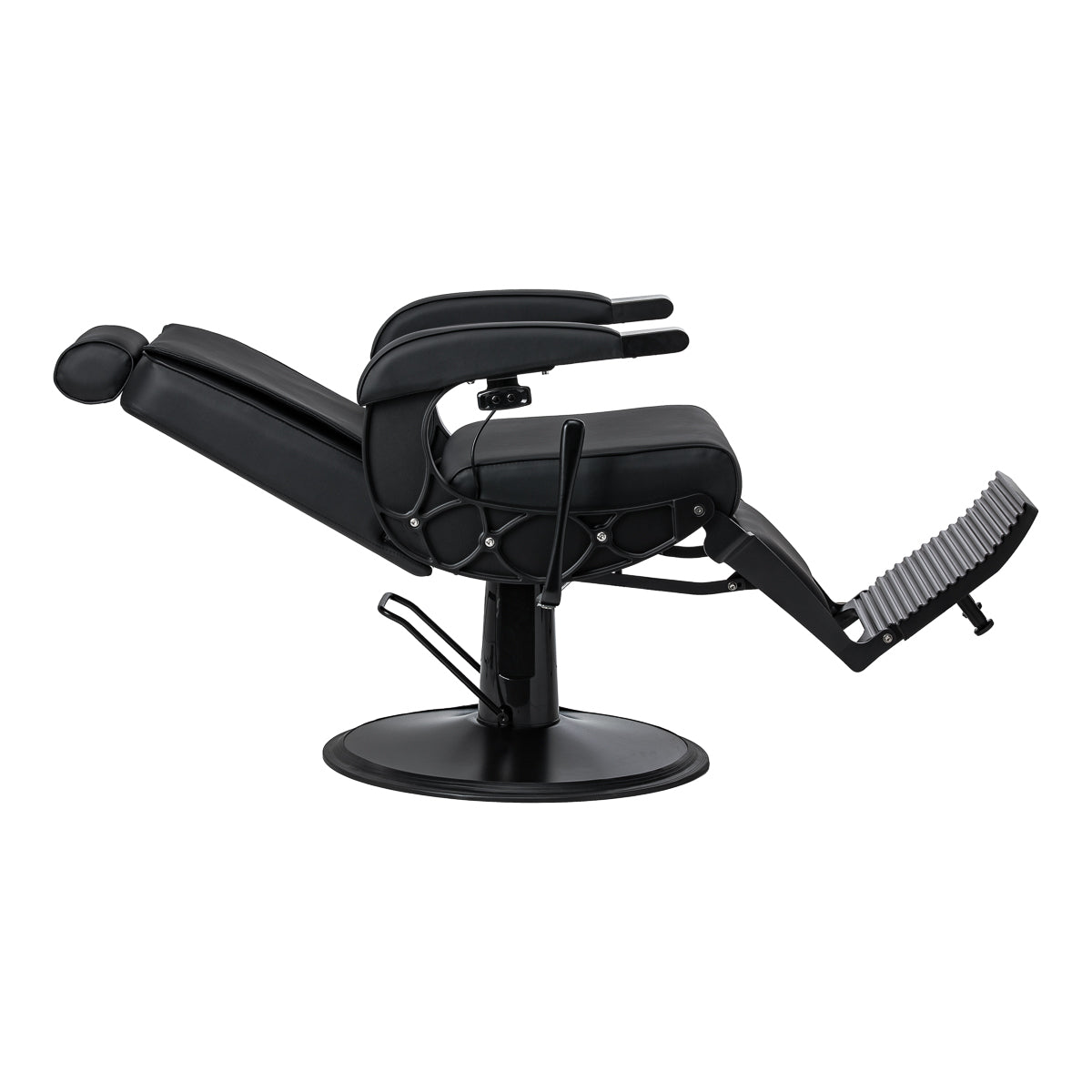 Gabbiano Continental Fauteuil De Barbier Avec Massage – Noir · Position inclinée
