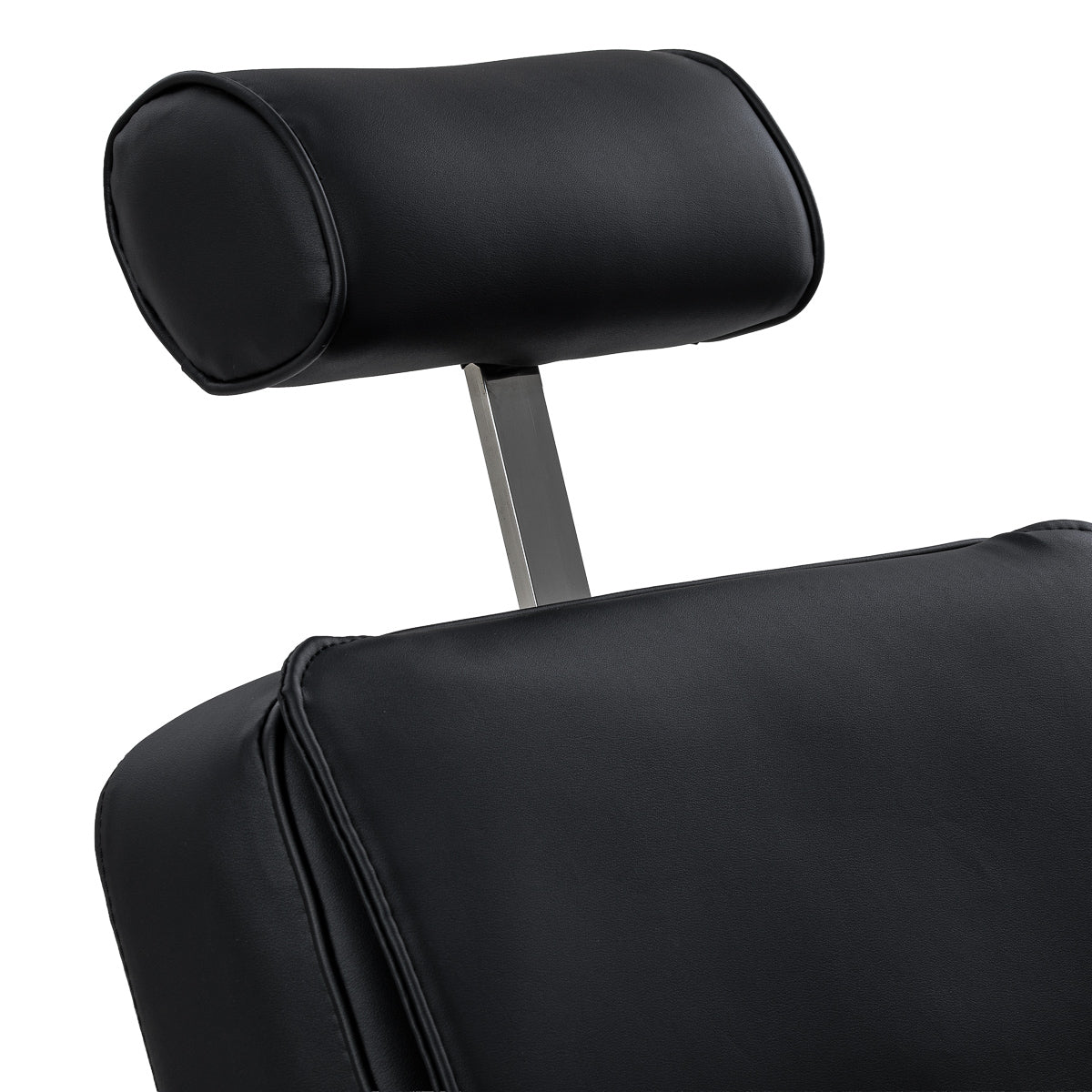Gabbiano Continental Fauteuil De Barbier Avec Massage – Noir · Appui-tête déployé