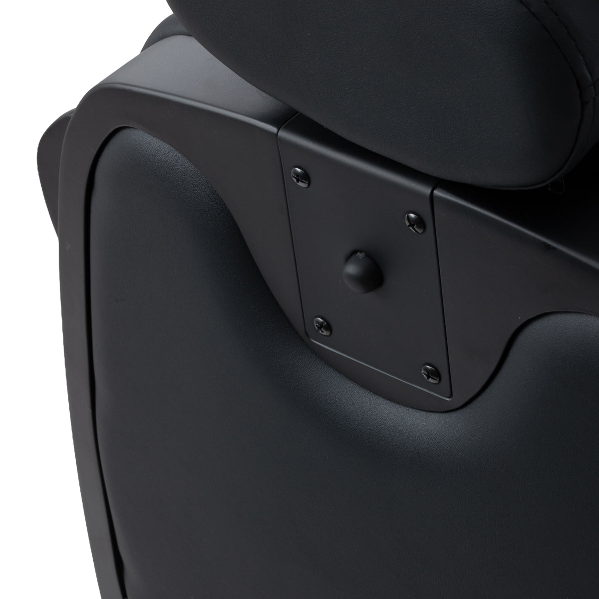Gabbiano Francesco Fauteuil De Barbier Avec Massage – Noir, Base Noire · Détail du panneau arrière