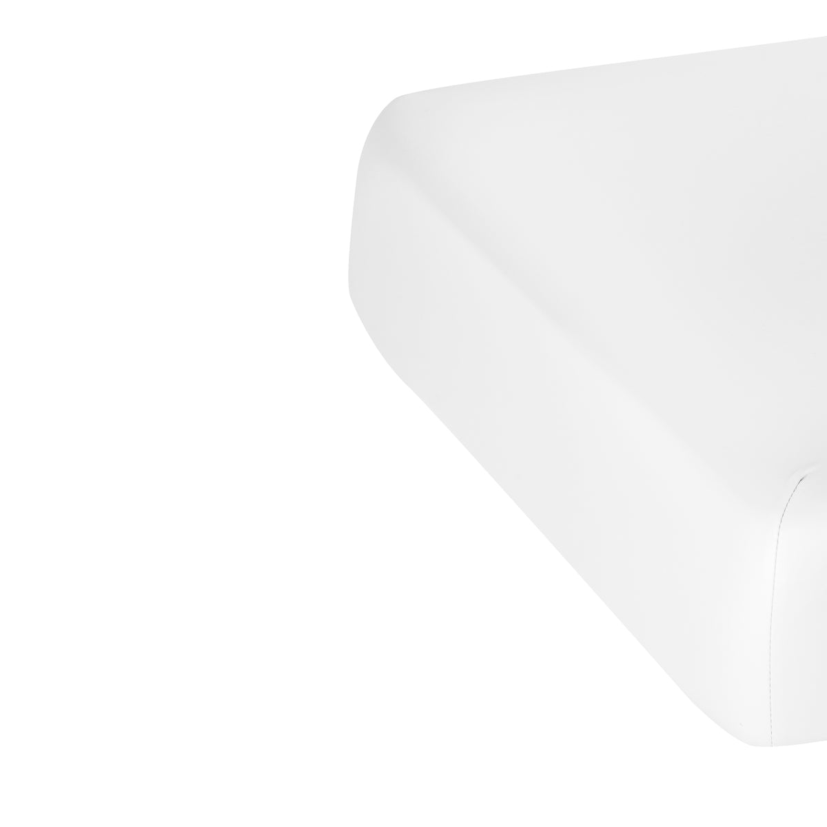Sillon Siesta Table SPA Électrique – Blanche, Base Brun Clair · Housse amovible