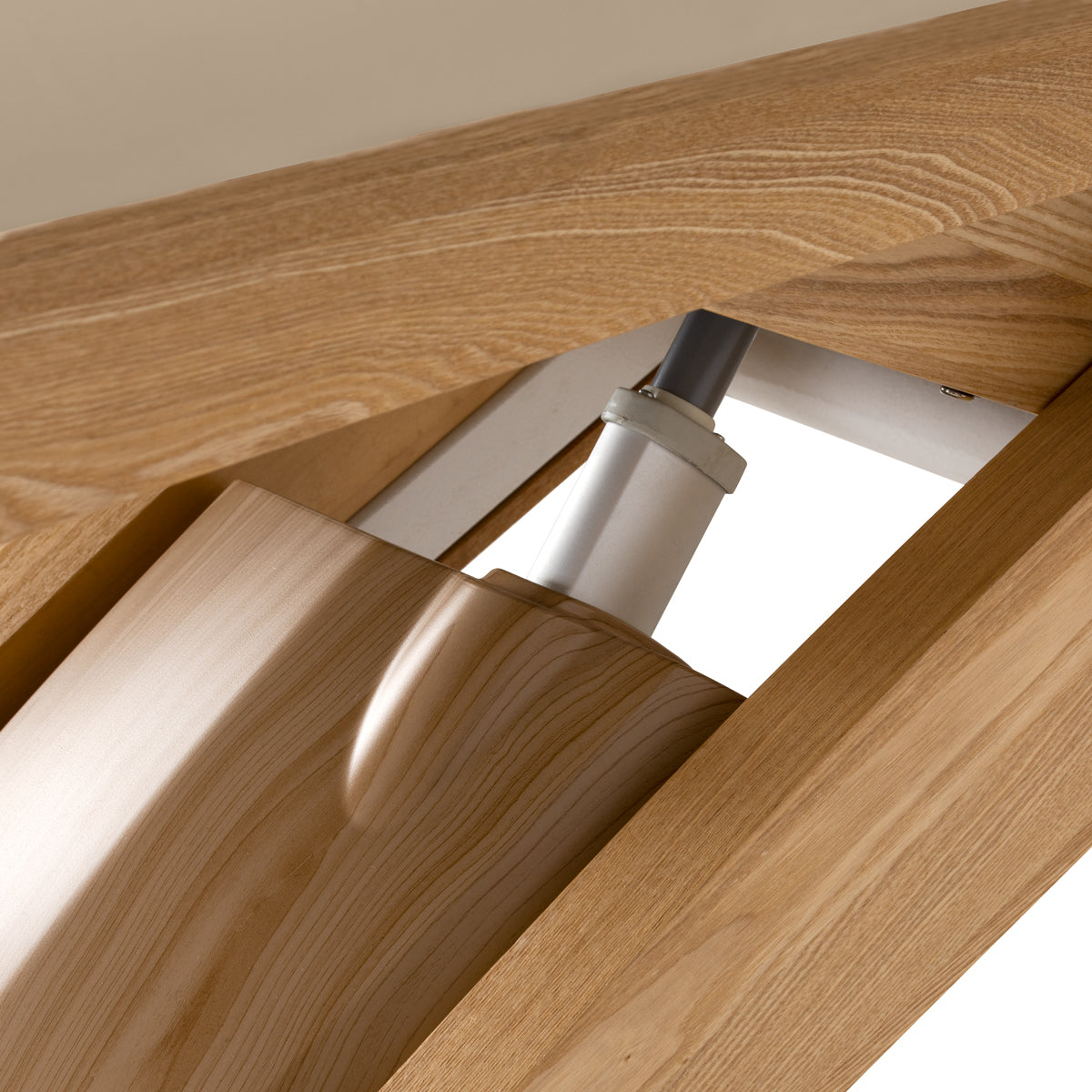 Sillon Siesta Table SPA Électrique – Beige, Base Brun Clair · Mécanisme de réglage