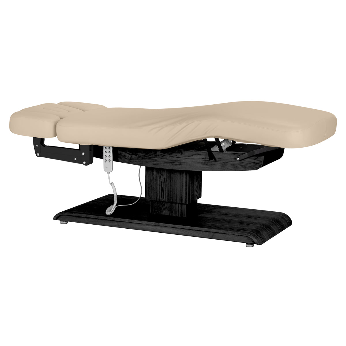 Table SPA Électrique Sillon Relax – Beige, Base Noir · Vue générale