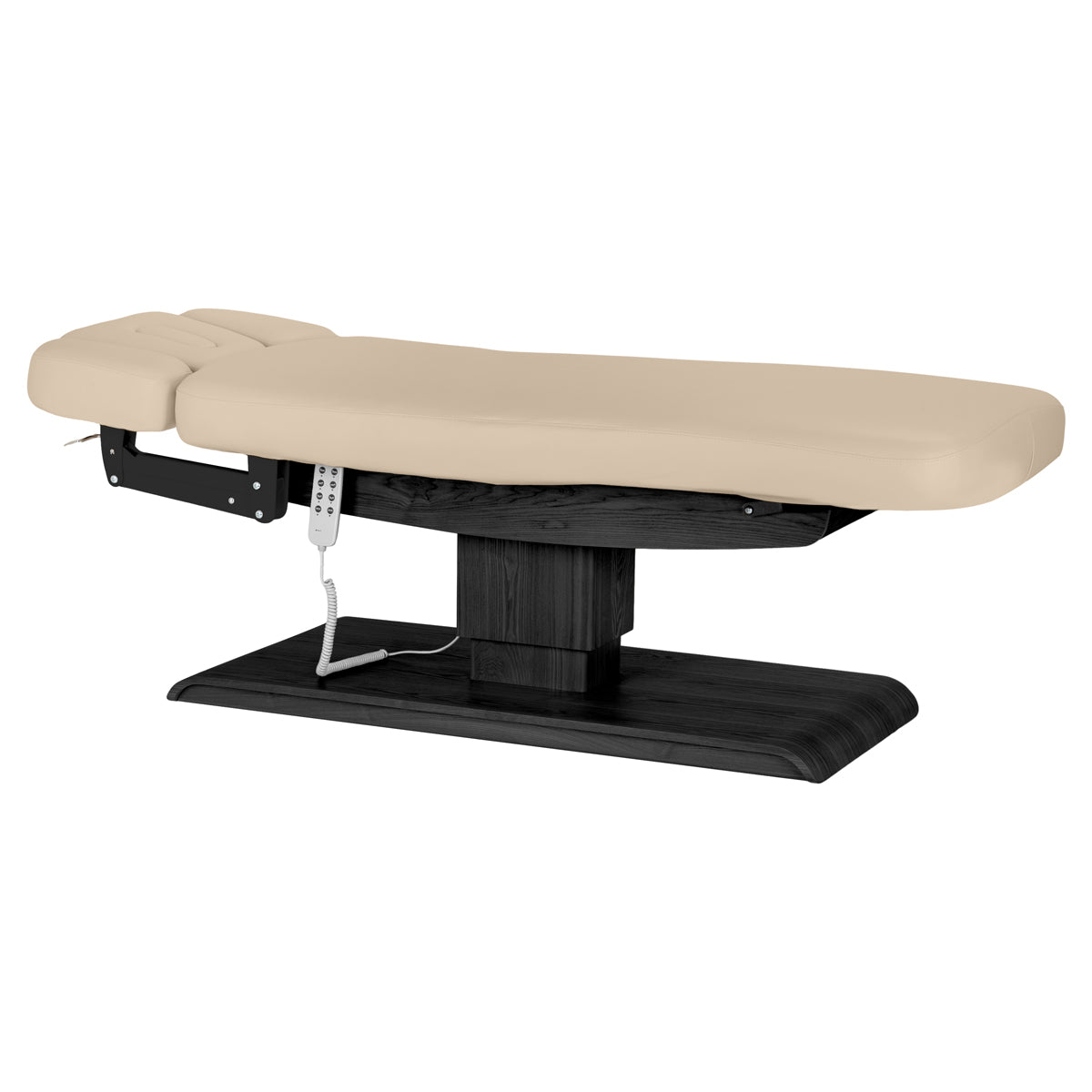 Table SPA Électrique Sillon Relax – Beige, Base Noir · Vue générale