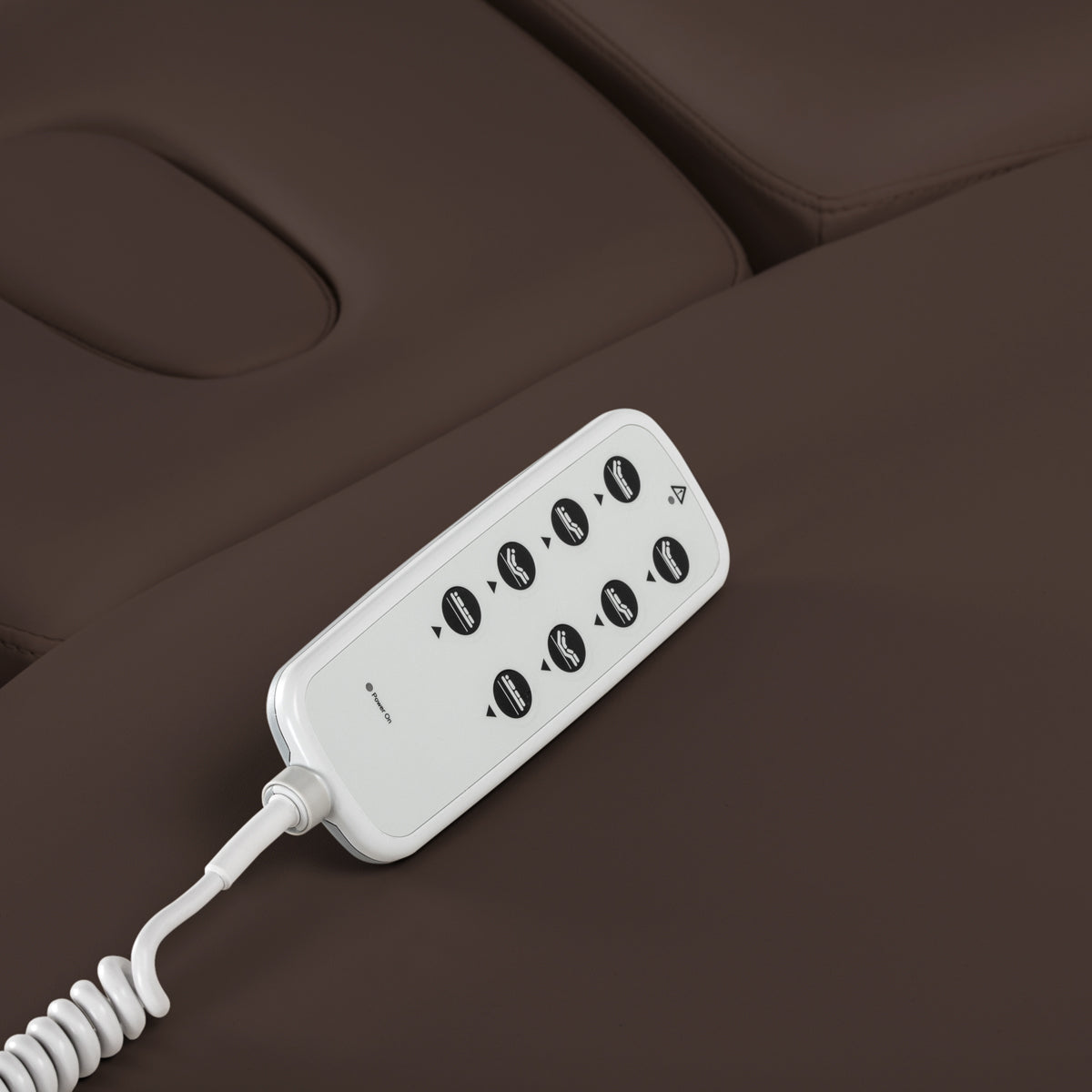 Table SPA Électrique Sillon Relax – Brun Foncé, Base Noir · Télécommande