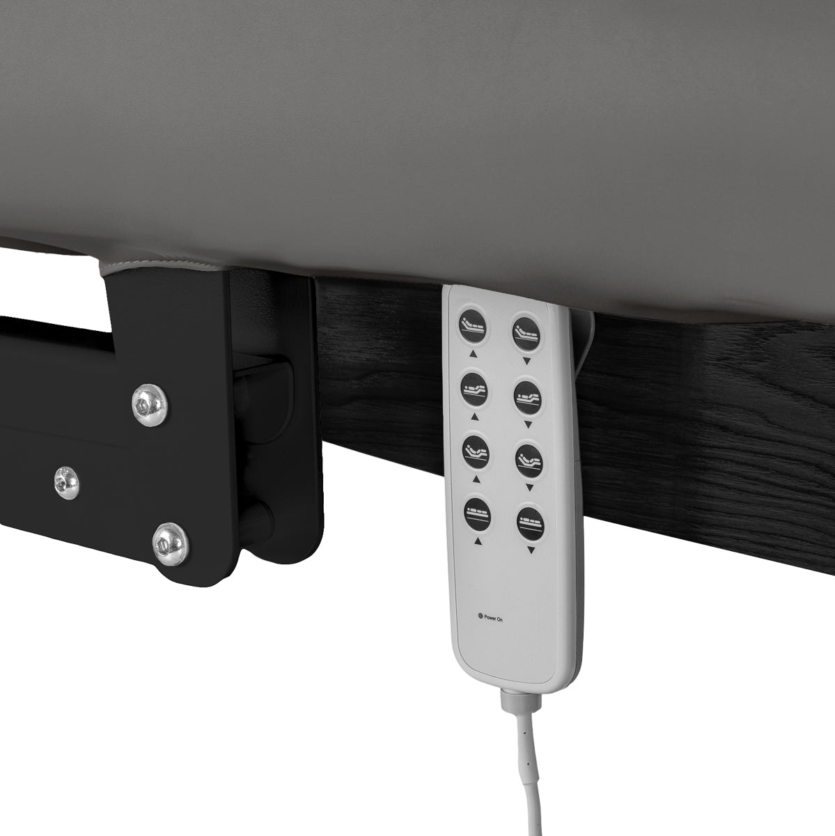 Table SPA Électrique Sillon Relax – Gris, Base Noir · Télécommande