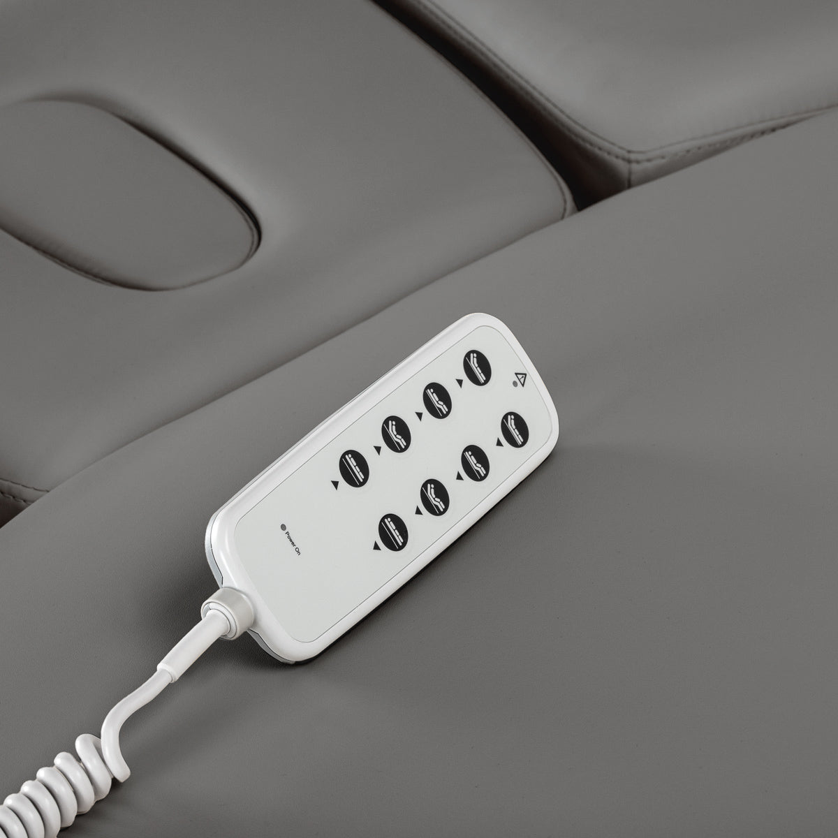 Table SPA Électrique Sillon Relax – Gris, Base Noir · Télécommande