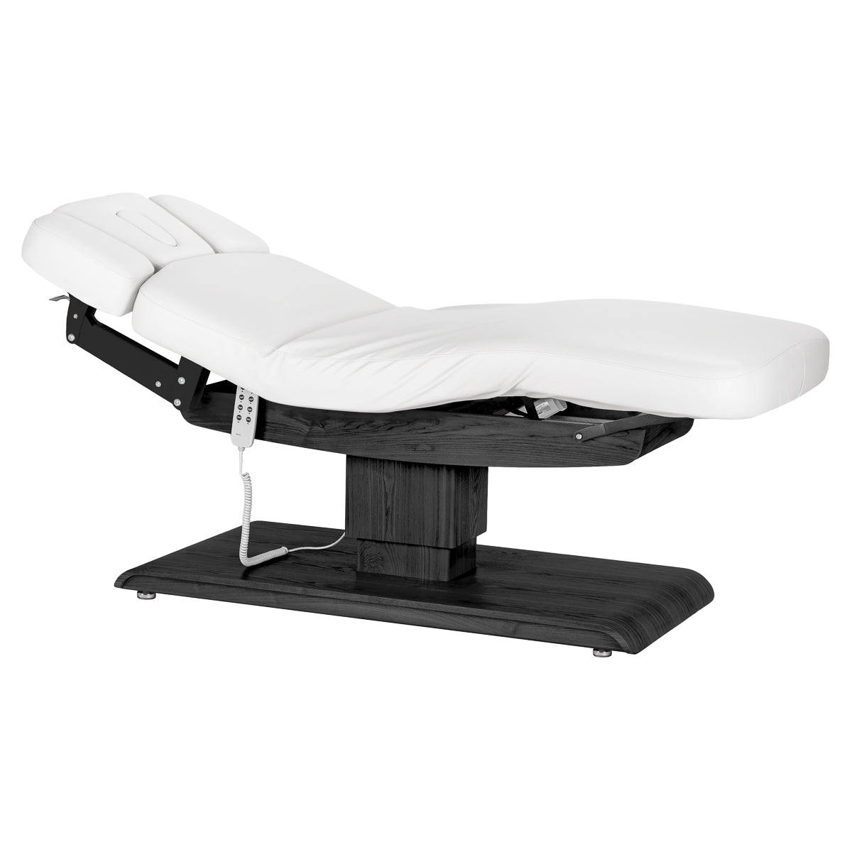 Sillon Relax · blanc / noir · position semi-allongée