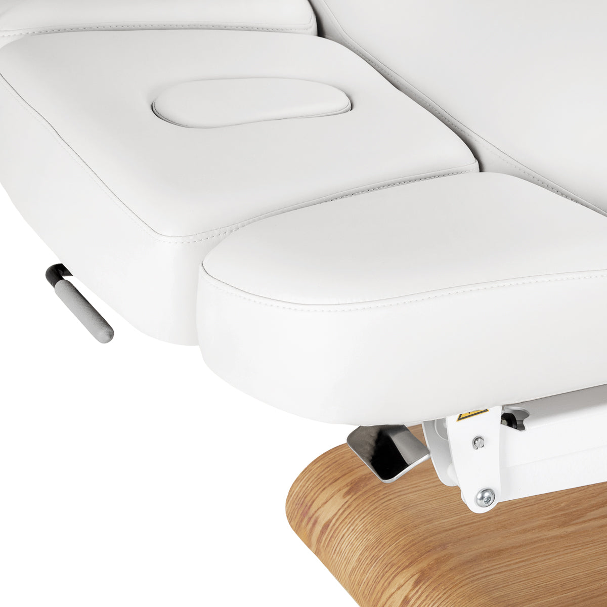 Sillon Relax · blanc / brun clair · têtière et ouverture pour le visage