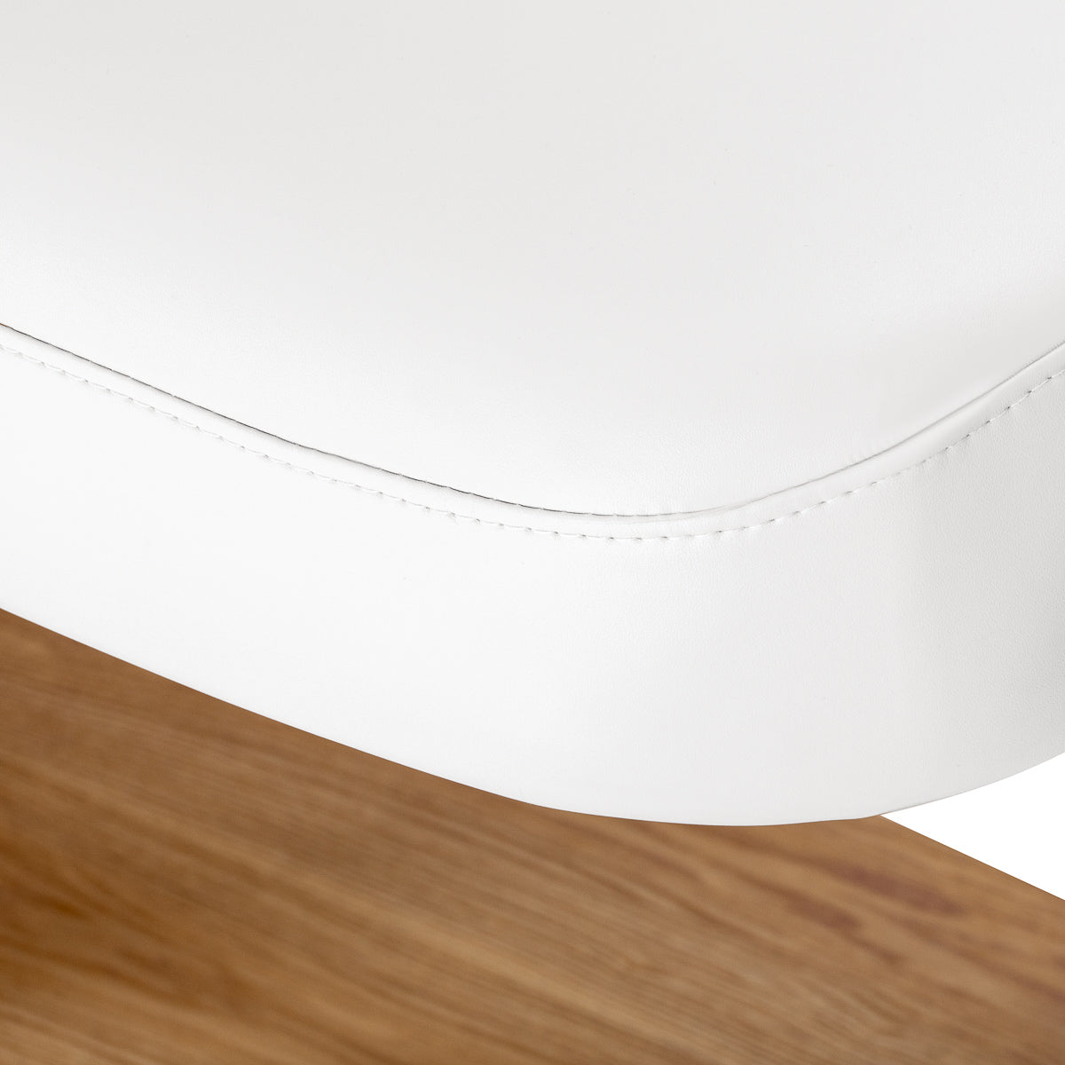 Sillon Relax · blanc / brun clair · couture du bord de housse