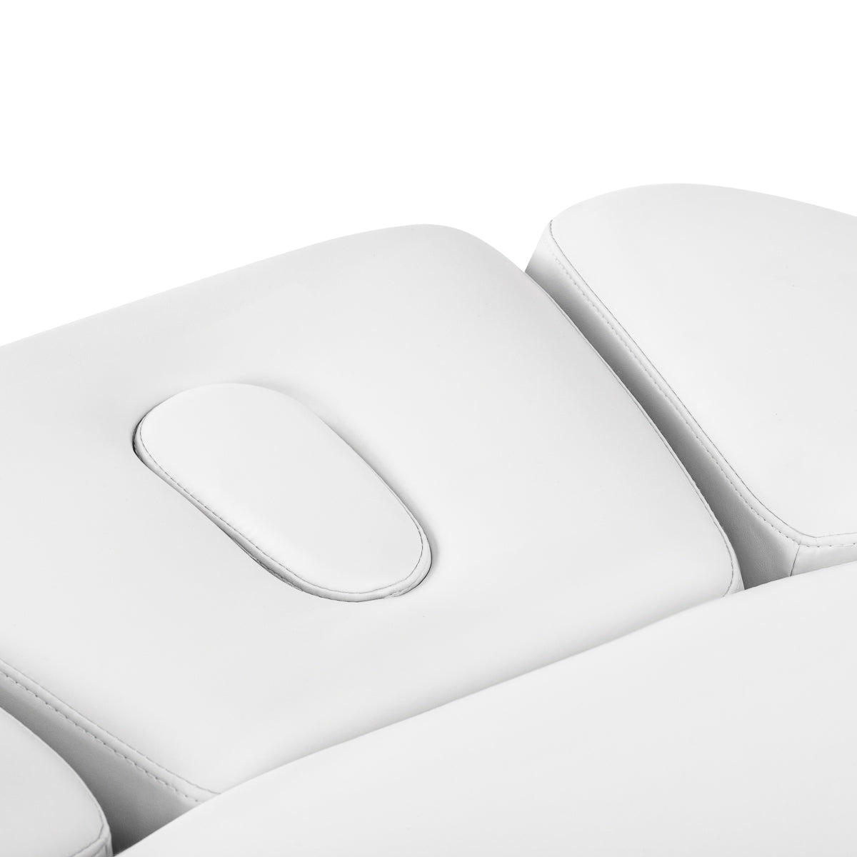 Sillon Relax · blanc / brun clair · têtière et ouverture pour le visage