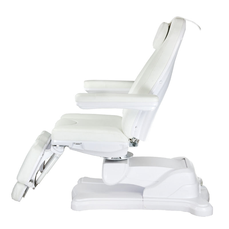 Light grey Beauty System electric cosmetic chair BR-6672A 208-103 with adjustable features and padded upholstery.