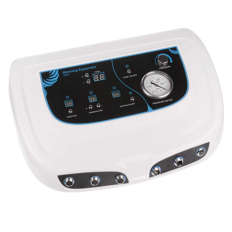 Infrared blanket and dermomassage device from Beauty System, showing the BR-2001 model with control panel and heating elements.
