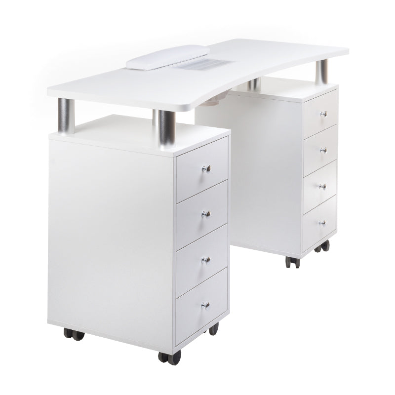 Manicure table + dust extractor BD-3425+P WHITE - BVShop