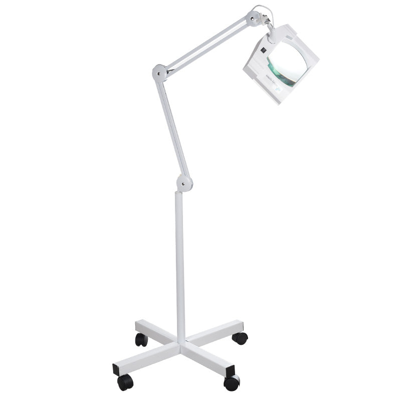 Beauty System BN-208L LED lamp with built-in loupe on tripod for detailed close-up examination and professional lighting.