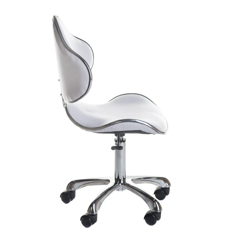 Cosmetic stool with backrest BD-9933 White - BVShop