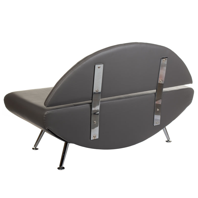 Gray Carini Waiting Sofa BD-6710 by Beauty System, showcasing a modern, comfortable sofa with clean lines and plush upholstery.