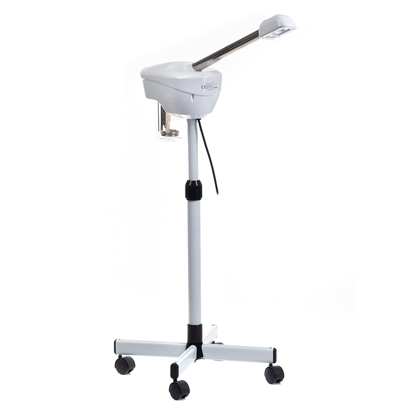 Beauty System Wapozon BR-835 facial steamer with adjustable steam outlet and control panel for skincare treatments.