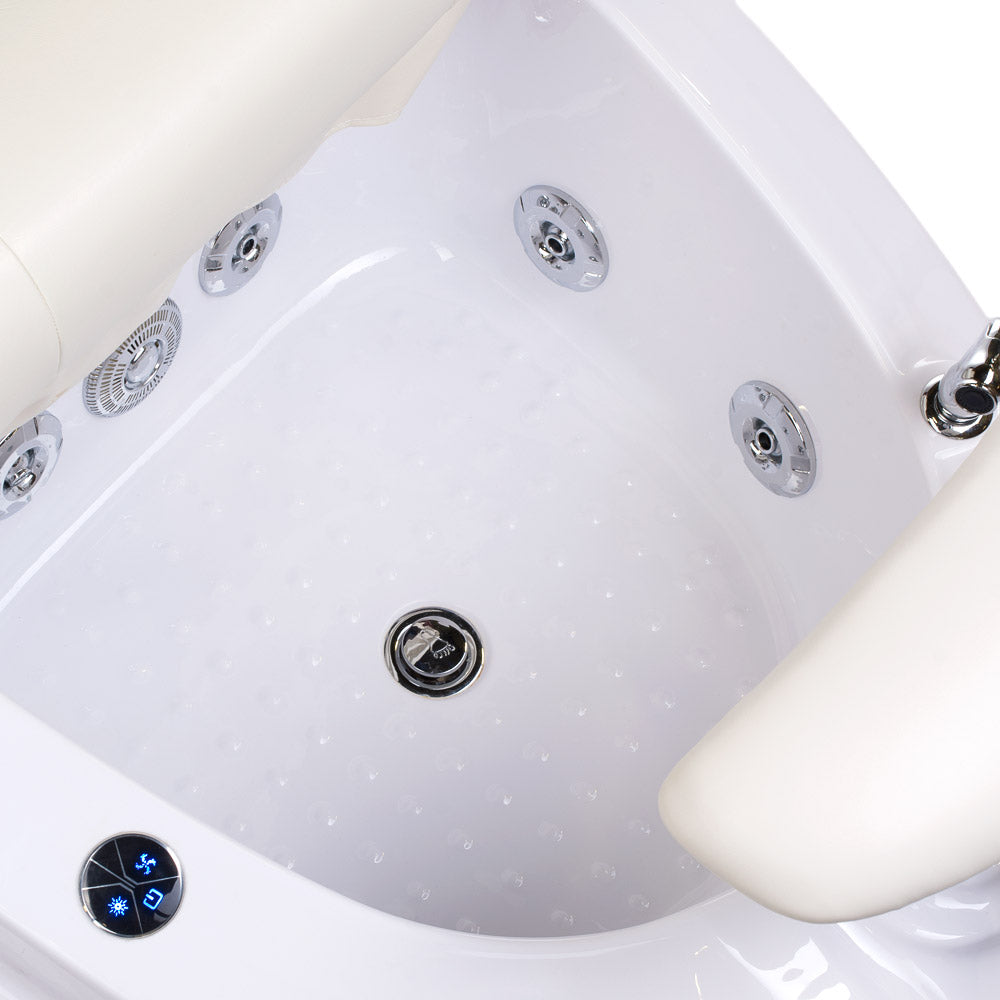 Fotel do pedicure z masażem BR-2307 Kremowy - BVShop