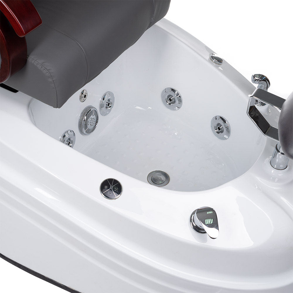 3-Fotel do pedicure z masażem BR-2307 Szary-3