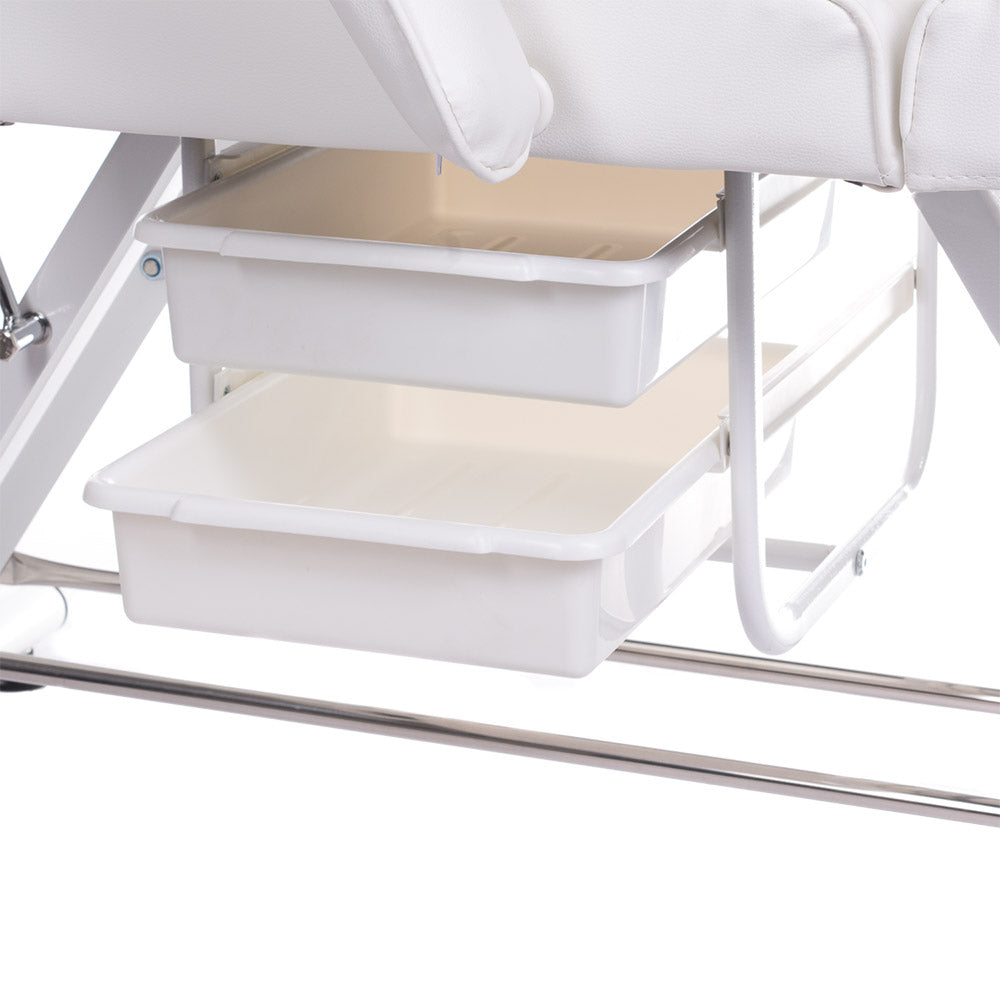 Cosmetology armchair with troughs BW-263 white - BVShop