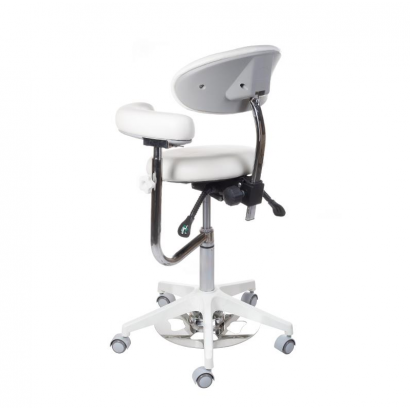 Taboret medyczny z oparciem BD-Y914 White - BVShop