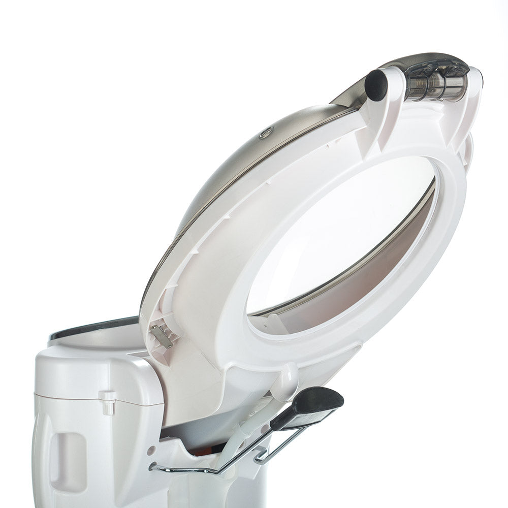 Beauty System Ozone Sauna on Stand BB-007R2 in white, compact wellness device with ozone therapy features and sleek design.