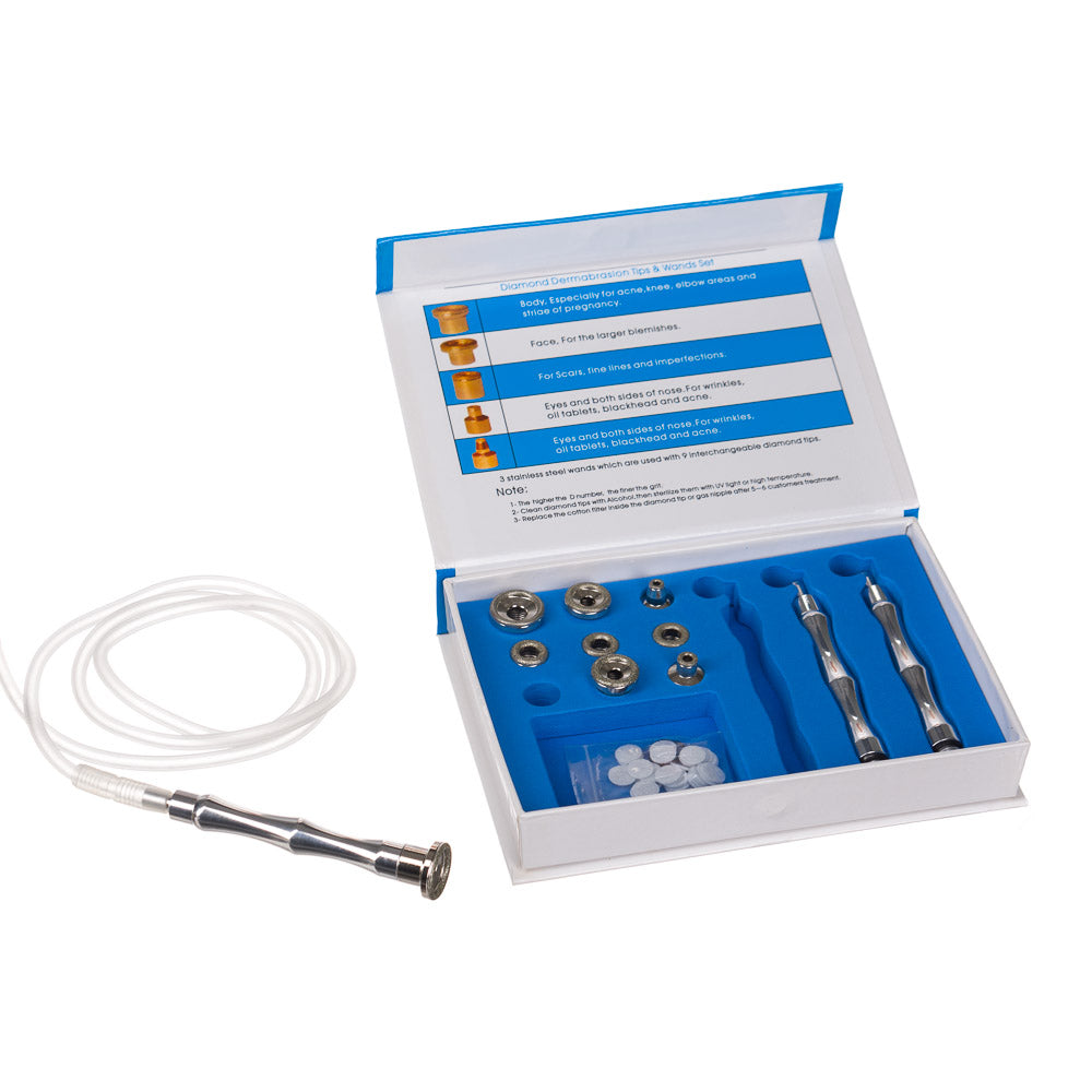 Mini Diamond Dermabrasion device from Beauty System with a sleek, compact design for skin exfoliation and rejuvenation.