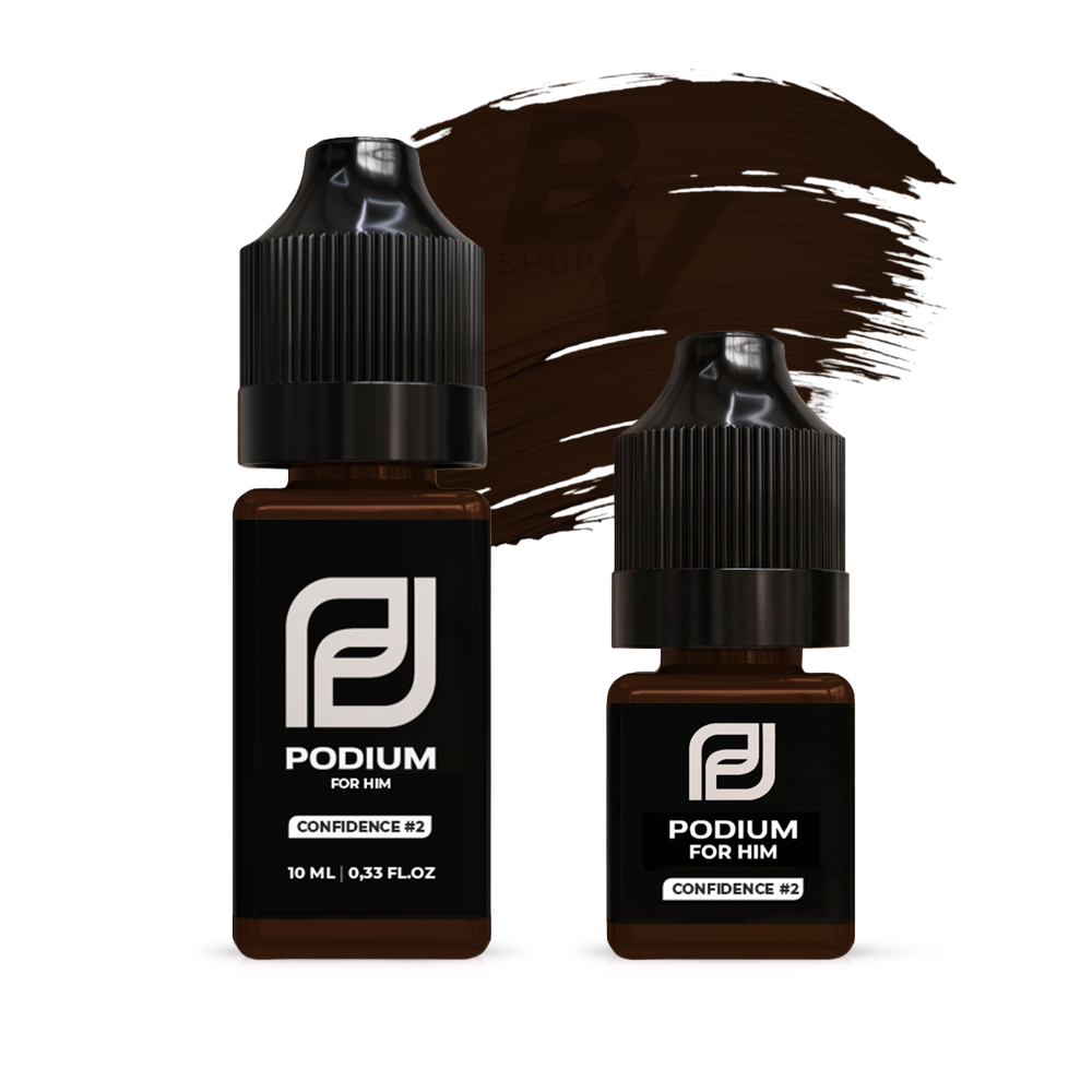 Podium Confidence No2 Male Brows Neutral pigment, 6ml and 10ml