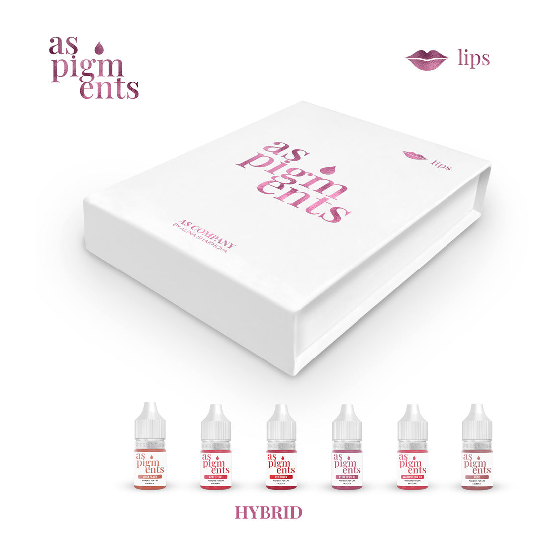 AS COMPANY Lip Set AS PIGMENTS Hybrid 6pcs/6ml - BVShop