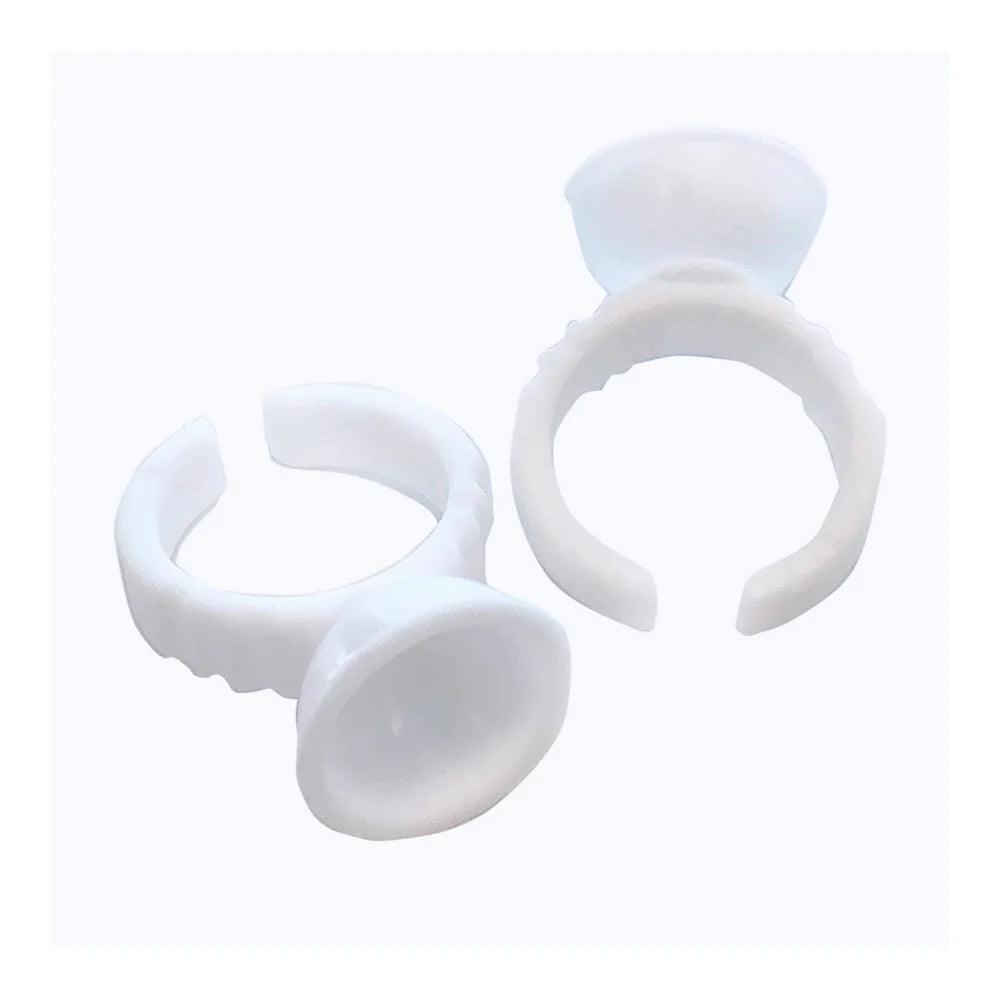 Disposable Plastic Ink Ring Cups Nr.2 White - BVShop