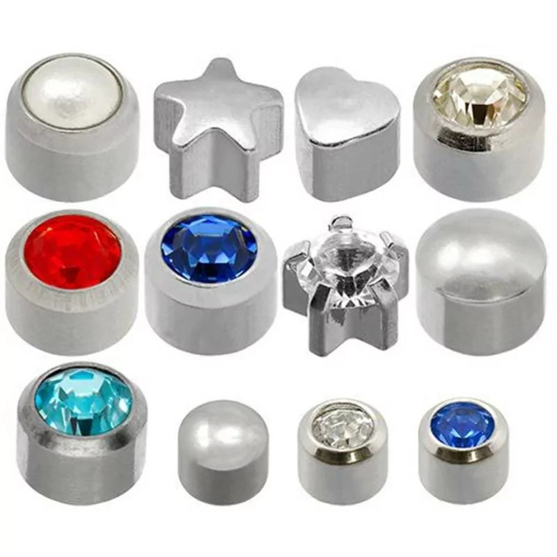 Kit de 12 paires de boucles d'oreilles stériles en argent Caflon®