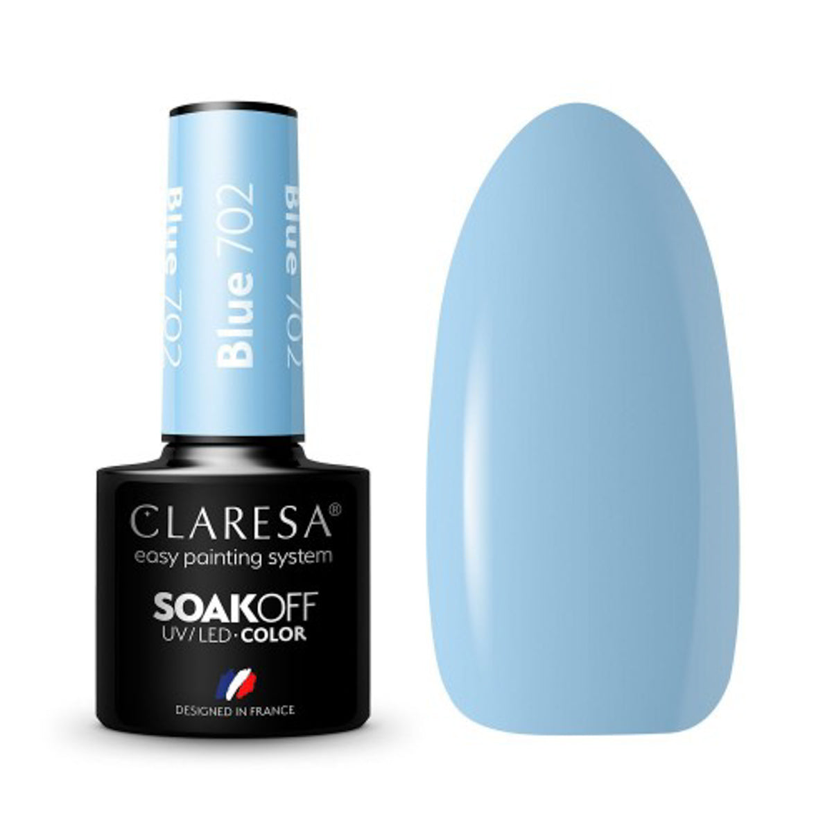 CLARESA Hybrid polish BLUE 702 -5g - BVShop
