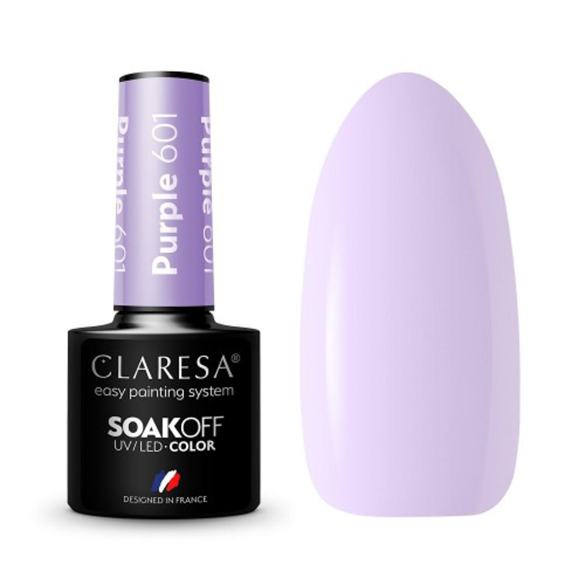 CLARESA Hybrid polish PURPLE 601 -5g - BVShop