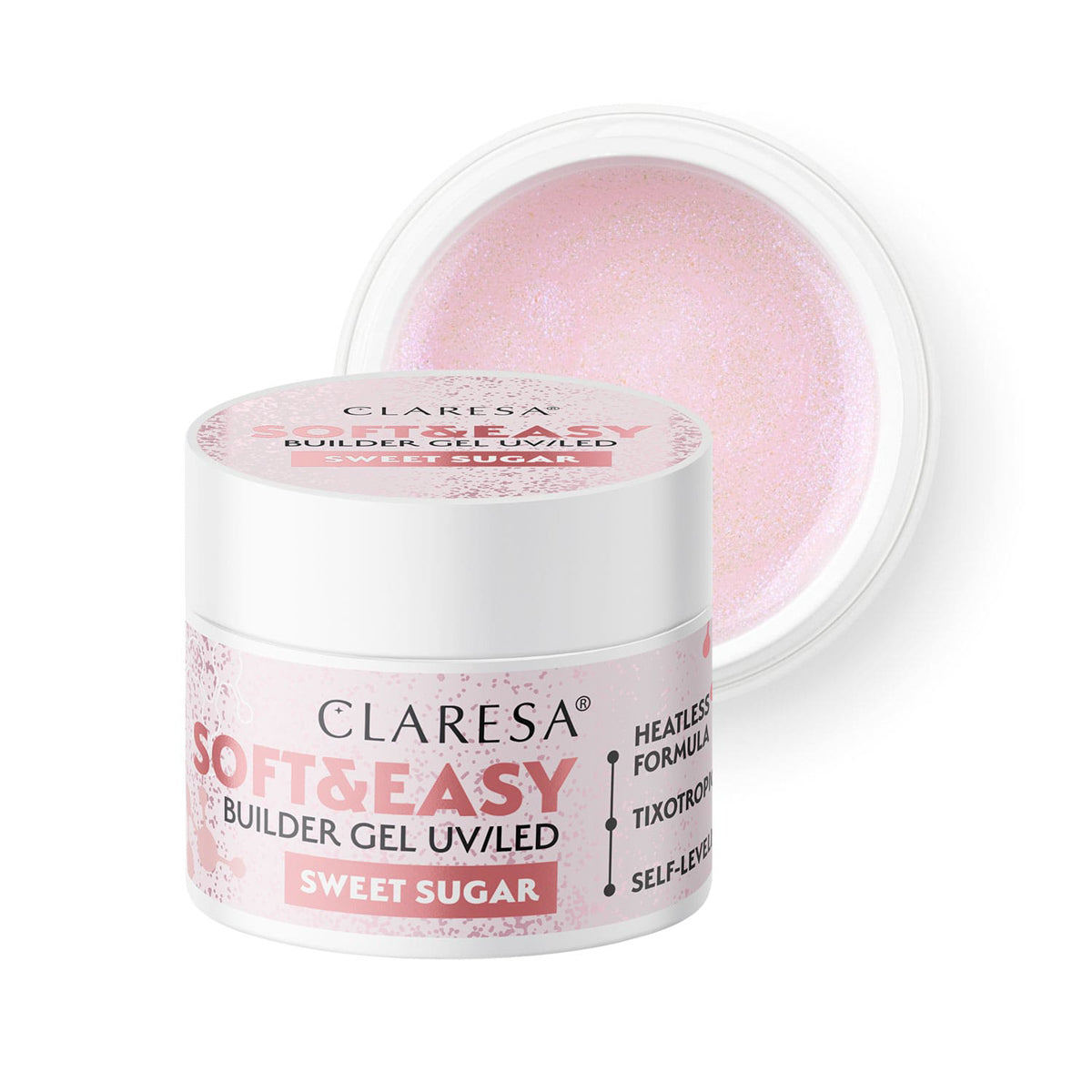 Claresa Soft&Easy builder gel sweet sugar 45g - BVShop