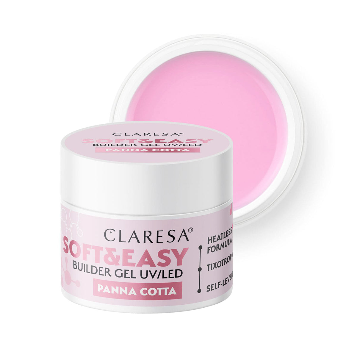 Claresa Soft&Easy gel builder panna cotta 45g - BVShop